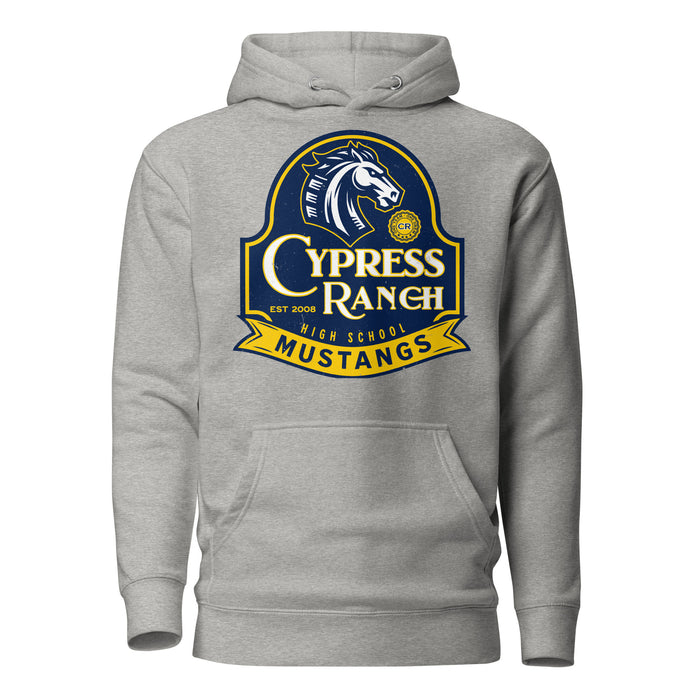 Cypress Ranch High School Mustangs Heather Grey Premium Unisex Hoodie 219