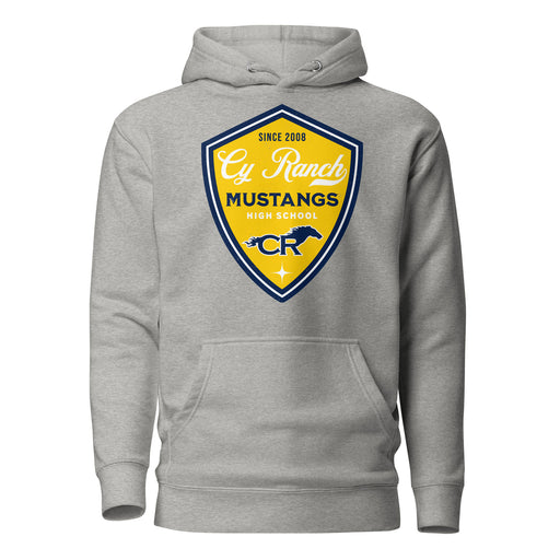Cypress Ranch High School Mustangs Heather Grey Premium Unisex Hoodie 225