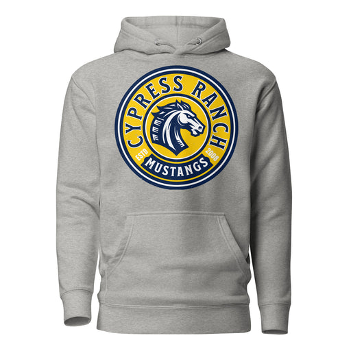 Cypress Ranch High School Mustangs Heather Grey Premium Unisex Hoodie 220
