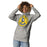 Woman wearing Cypress Ranch High School Mustangs Heather Grey Premium Unisex Hoodie 215