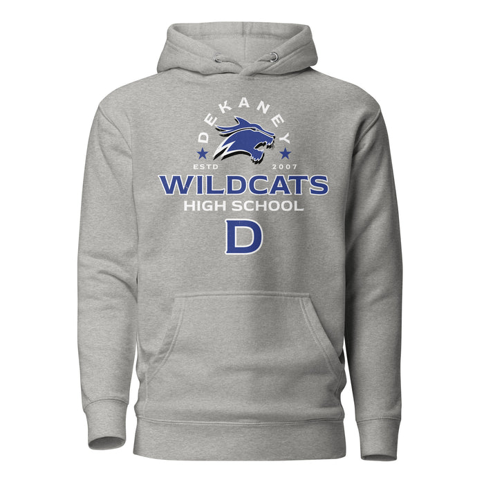 Dekaney High School Wildcats Heather Grey Premium Unisex Hoodie 222