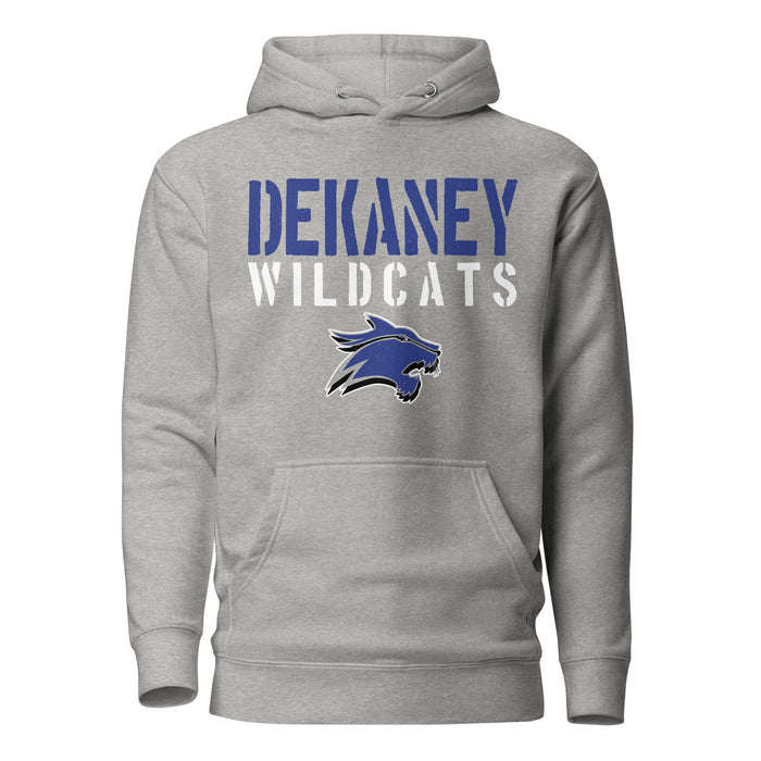 Dekaney High School Wildcats Heather Grey Premium Unisex Hoodie 017