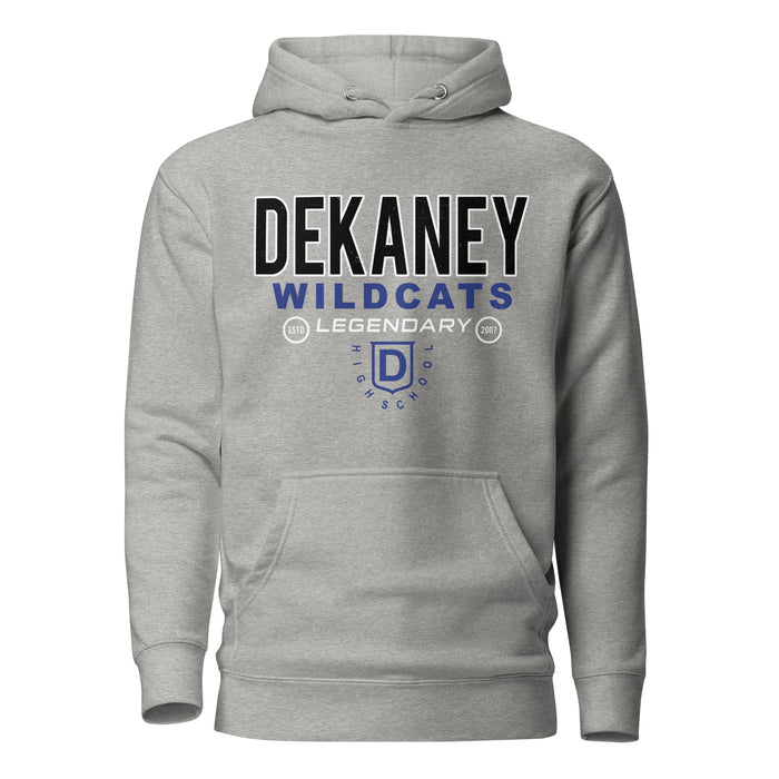 Dekaney High School Wildcats Heather Grey Premium Unisex Hoodie 003