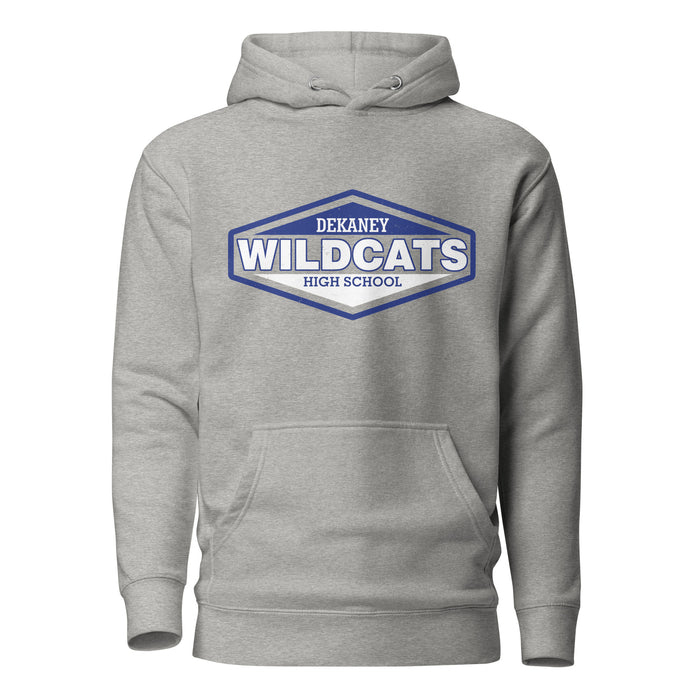 Dekaney High School Wildcats Heather Grey Premium Unisex Hoodie 009