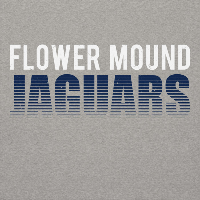 Close-up view of Flower Mound High School Jaguars Navy Blue Premium Hoodie 024