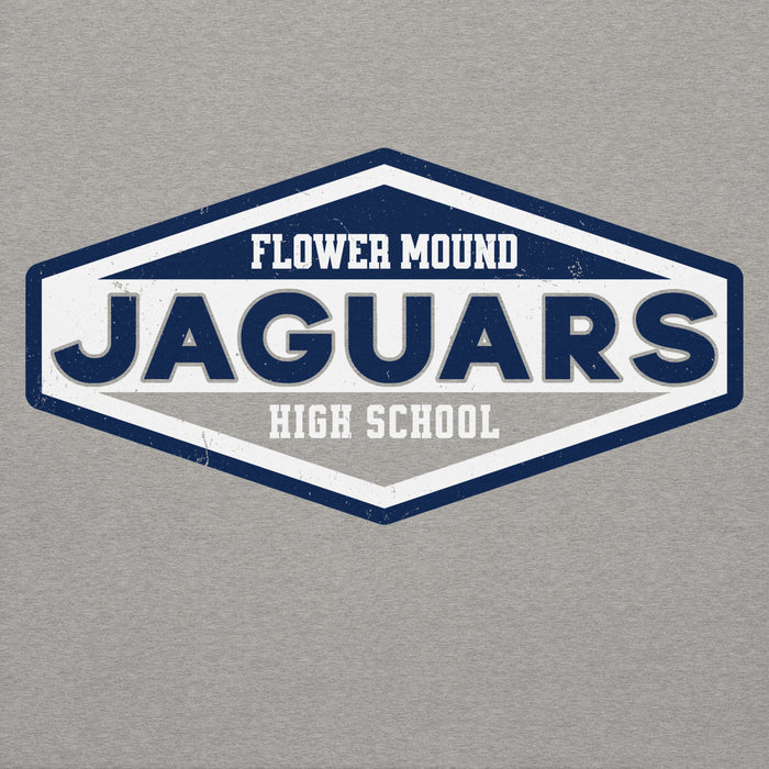 Close-up view of Flower Mound High School Jaguars Navy Blue Premium Hoodie 009