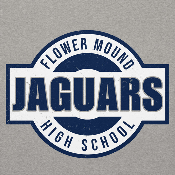 Close-up view of Flower Mound High School Jaguars Navy Blue Premium Hoodie 011