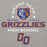 Close-up view of Grand Oaks High School Grizzlies Carbon Grey Premium Unisex Hoodie 222