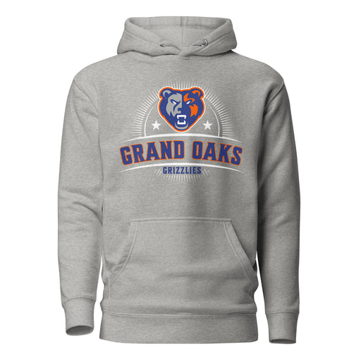 Grand Oaks High School Grizzlies Carbon Grey Premium Unisex Hoodie 221