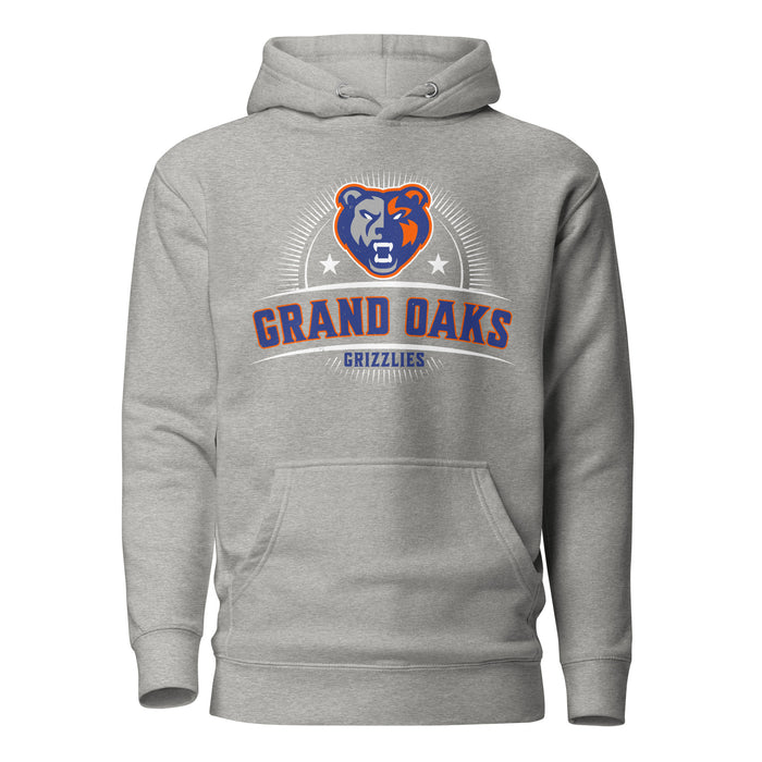 Grand Oaks High School Grizzlies Carbon Grey Premium Unisex Hoodie 221