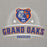Close-up view of Grand Oaks High School Grizzlies Carbon Grey Premium Unisex Hoodie 221
