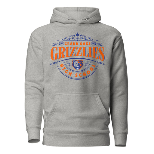 Grand Oaks High School Grizzlies Carbon Grey Premium Unisex Hoodie 211