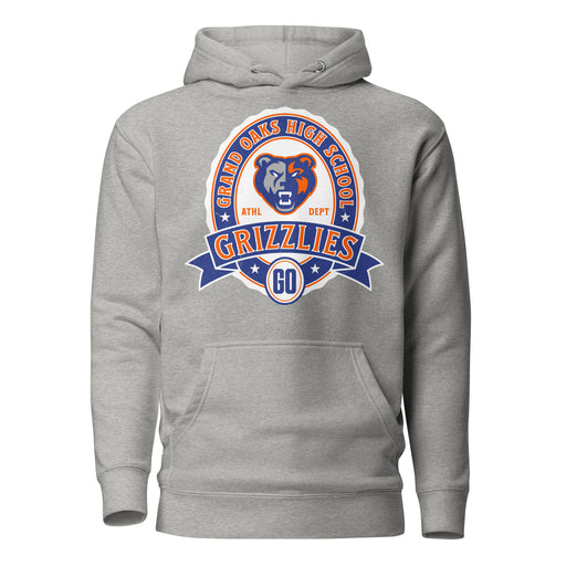 Grand Oaks High School Grizzlies Carbon Grey Premium Unisex Hoodie 212