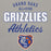 Close-up view of Grand Oaks High School Grizzlies Carbon Grey Premium Unisex Hoodie 034