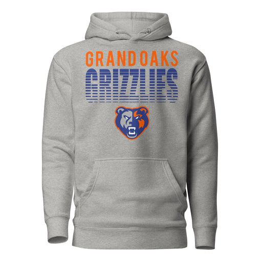 Grand Oaks High School Grizzlies Carbon Grey Premium Unisex Hoodie 024