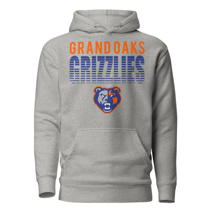 Grand Oaks High School Grizzlies Carbon Grey Premium Unisex Hoodie 024
