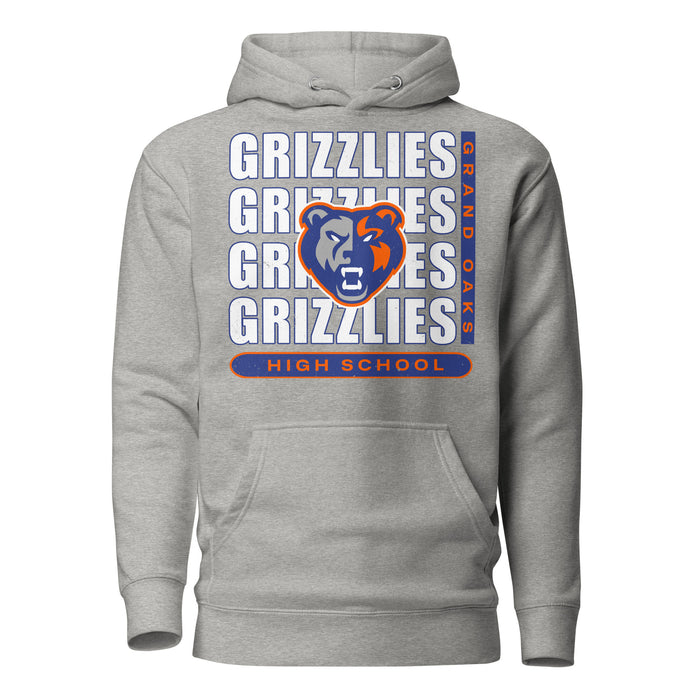 Grand Oaks High School Grizzlies Carbon Grey Premium Unisex Hoodie 235