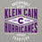 Close-up view of Klein Cain High School Hurricanes Carbon Grey Premium Unisex Hoodie 210