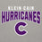 Close-up view of Klein Cain High School Hurricanes Carbon Grey Premium Unisex Hoodie 234