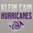 Close-up view of Klein Cain High School Hurricanes Carbon Grey Premium Unisex Hoodie 024