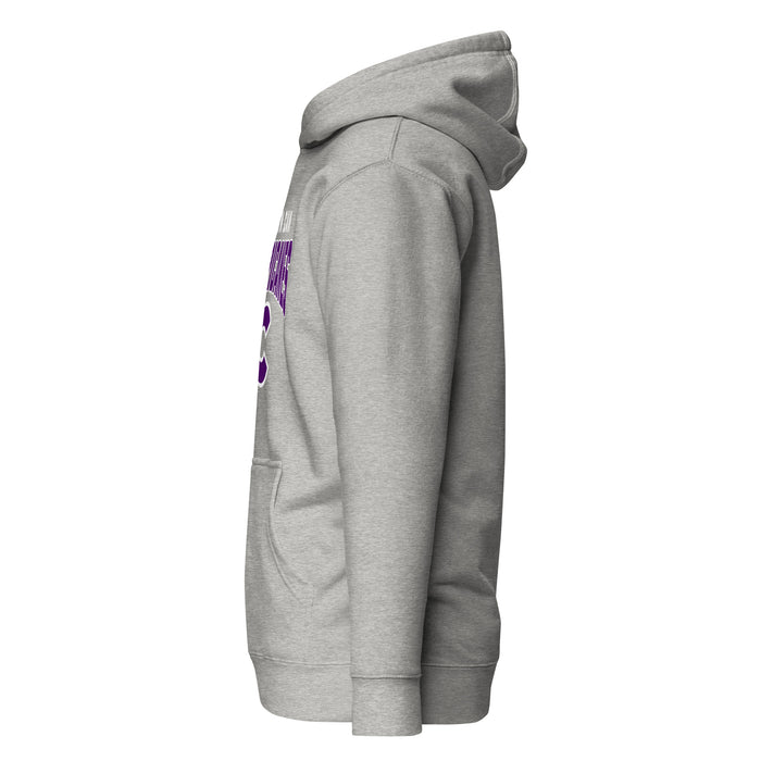 Side view of Klein Cain High School Hurricanes Carbon Grey Premium Unisex Hoodie 234