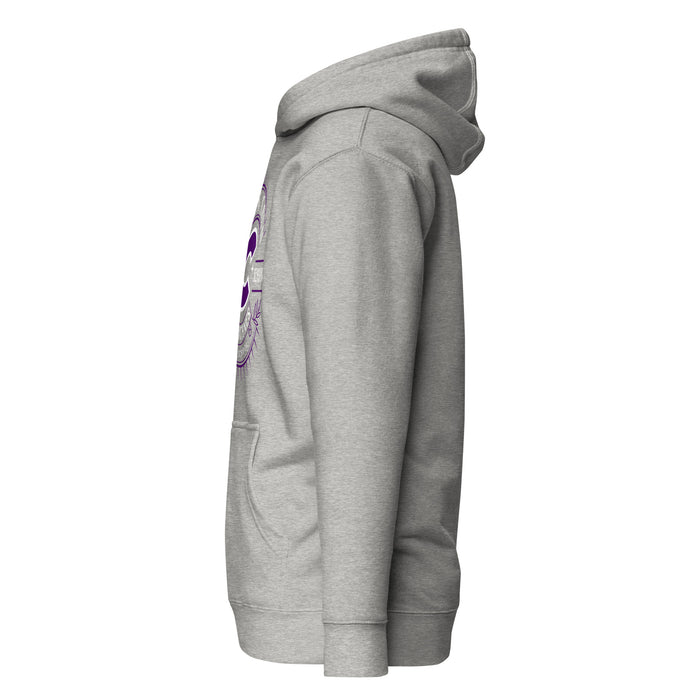 Side view of Klein Cain High School Hurricanes Carbon Grey Premium Unisex Hoodie 201