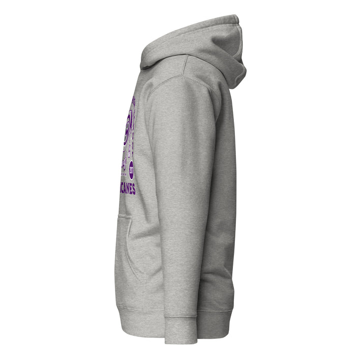 Side view of Klein Cain High School Hurricanes Carbon Grey Premium Unisex Hoodie 208