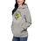 Woman wearing a Klein Forest High School Premium Unisex Carbon Grey Hoodie 19