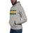 Man wearing a Klein Forest High School Premium Unisex Carbon Grey Hoodie 25