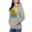 Woman wearing a Klein Forest High School Premium Unisex Carbon Grey Hoodie 27