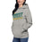 Woman wearing a Klein Forest High School Premium Unisex Carbon Grey Hoodie 32