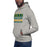 Man wearing a Klein Forest High School Premium Unisex Carbon Grey Hoodie 35