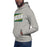 Man wearing a Klein Forest High School Premium Unisex Carbon Grey Hoodie 84