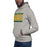 Man wearing a Klein Forest High School Premium Unisex Carbon Grey Hoodie 98