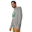 Man wearing Cypress Falls High School Eagles Heather Grey Premium Unisex Hoodie 220