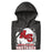 Neatly folded North Shore High School Mustangs Dark Grey Premium Unisex Hoodie 202