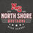 Close-up view of North Shore High School Mustangs Dark Grey Premium Unisex Hoodie 217