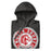 Neatly folded North Shore High School Mustangs Dark Grey Premium Unisex Hoodie 220