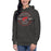 Woman wearing Odessa High School Bronchos Dark Grey Premium Unisex Hoodie 201