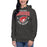 Woman wearing Odessa High School Bronchos Dark Grey Premium Unisex Hoodie 204