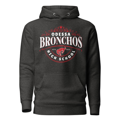 Odessa High School Bronchos Dark Grey Premium Unisex Hoodie 211