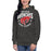 Woman wearing Odessa High School Bronchos Dark Grey Premium Unisex Hoodie 213