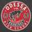 Close-up view of Odessa High School Bronchos Dark Grey Premium Unisex Hoodie 215