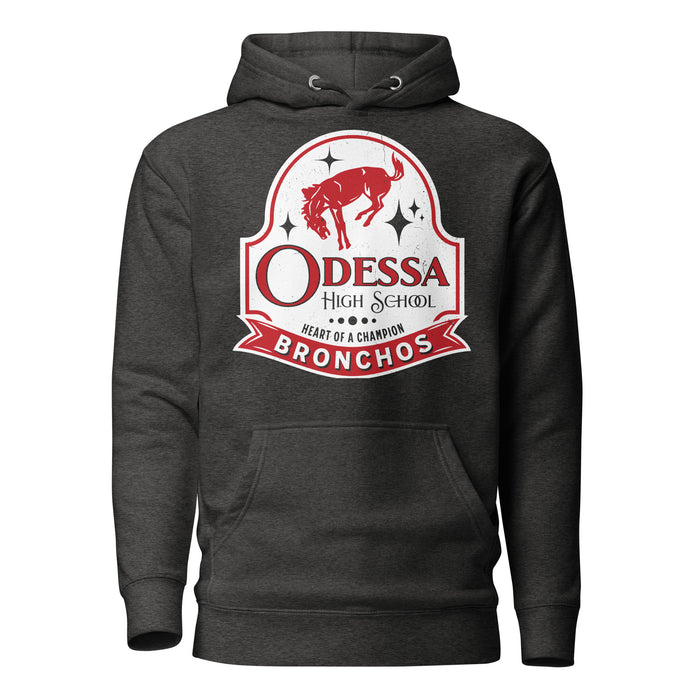 Odessa High School Bronchos Dark Grey Premium Unisex Hoodie 219