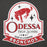 Close-up view of Odessa High School Bronchos Dark Grey Premium Unisex Hoodie 219