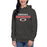 Woman wearing Odessa High School Bronchos Dark Grey Premium Unisex Hoodie 222