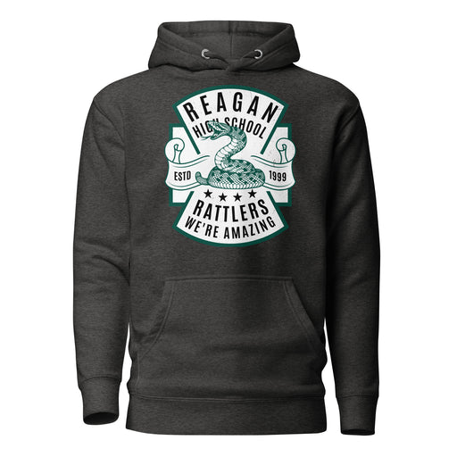 Reagan High School Rattlers Premium Dark Grey Hoodie 207