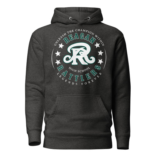 Reagan High School Rattlers Premium Dark Grey Hoodie 214