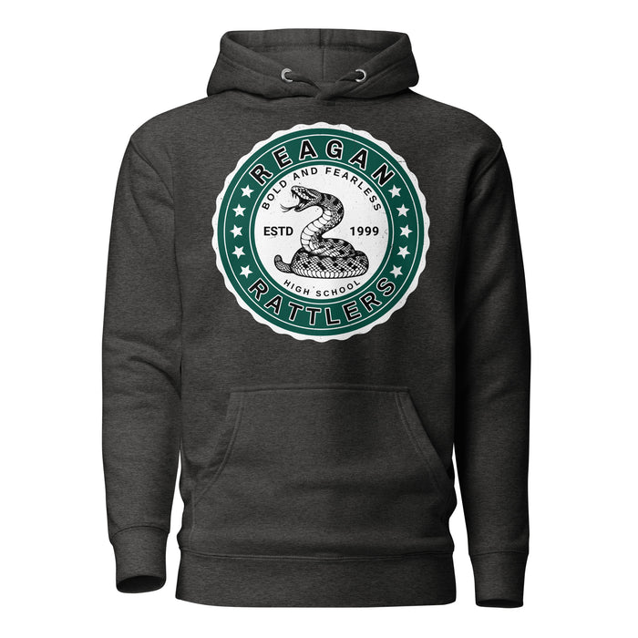 Reagan High School Rattlers Premium Dark Grey Hoodie 216