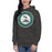 Woman wearing Reagan High School Rattlers Premium Dark Grey Hoodie 216